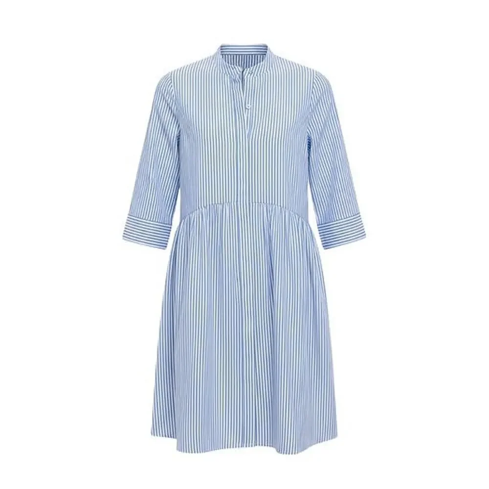 TUCKERNUCK Blue Stripe Royal Shirt Dress Size S NWT Retail $148 Tuckernuck - Picture 6 of 6